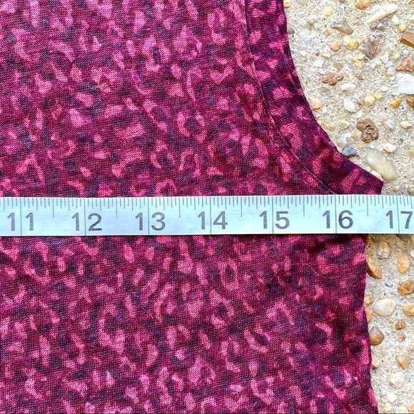 Current Elliott Jax Muscle Leopard Red Burgundy Shirt Size 0 - Picture 5 of 8